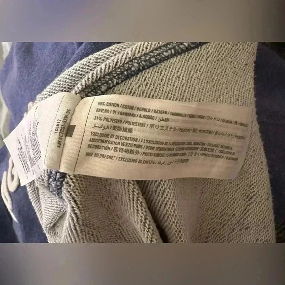 Abercrombie & Fitch Cropped Blue Sweatshirt - Picture 5 of 6